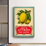 poster vintage limone
