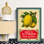 poster vintage limone