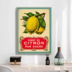 poster vintage limone