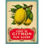 poster vintage limone