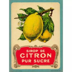 poster vintage limone
