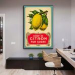 poster vintage limone