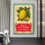 poster vintage limone