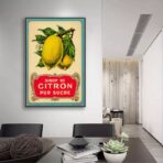 poster vintage limone