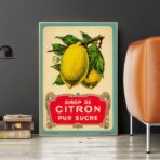 poster vintage limone