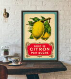 poster vintage limone