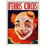 poster clown vintage