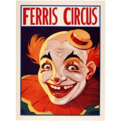 poster clown vintage