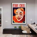 poster clown vintage