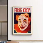 poster clown vintage