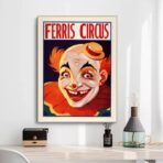 poster clown vintage