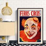 poster clown vintage