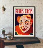 poster clown vintage