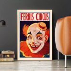 poster clown vintage