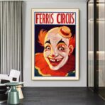 poster clown vintage