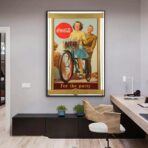 poster della coca cola guerra vintage