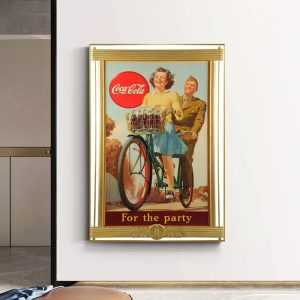 poster della coca cola guerra vintage