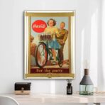poster della coca cola guerra vintage