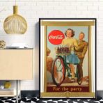 poster della coca cola guerra vintage