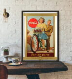 poster della coca cola guerra vintage