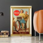 poster della coca cola guerra vintage