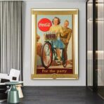 poster della coca cola guerra vintage