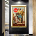 poster della coca cola guerra vintage