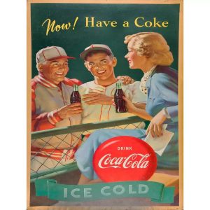 poster sport vintage coca cola