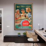 poster sport vintage coca cola