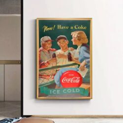 poster sport vintage coca cola