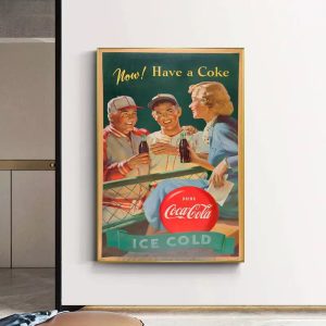poster sport vintage coca cola