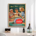poster sport vintage coca cola