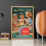 poster sport vintage coca cola
