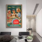 poster sport vintage coca cola