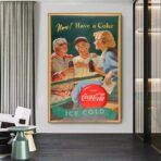 poster sport vintage coca cola