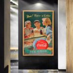 poster sport vintage coca cola