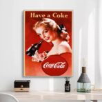 manifesto vintage della coca cola