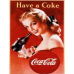 manifesto vintage della coca cola