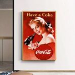 manifesto vintage della coca cola