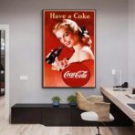 manifesto vintage della coca cola