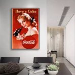 manifesto vintage della coca cola
