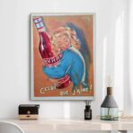 poster cocktail vintage francia