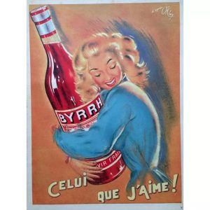 poster cocktail vintage francia