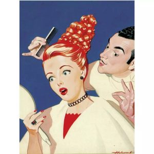 poster vintage parrucchiere