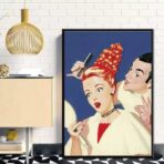 poster vintage parrucchiere