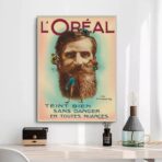 poster di acconciature vintage