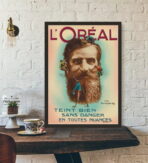 poster di acconciature vintage