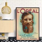 poster di acconciature vintage