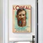 poster di acconciature vintage
