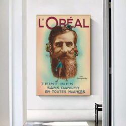 poster di acconciature vintage
